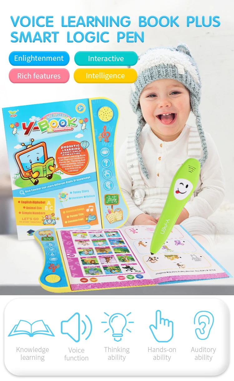 Многофункциональная электронная обучающая книга с Умной логикой ручка для