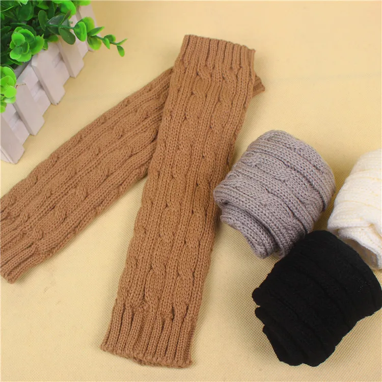Женские шерстяные теплые перчатки сезон весна осень зимние модные без пальцев