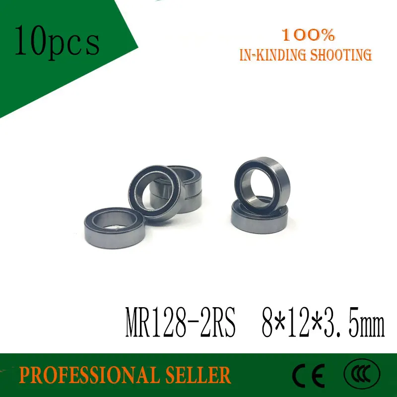Миниатюрные шарикоподшипники MR128RS L1280 8x12x MR128-2RS мм 10 шт. ABEC-3 3 5 | Строительство и