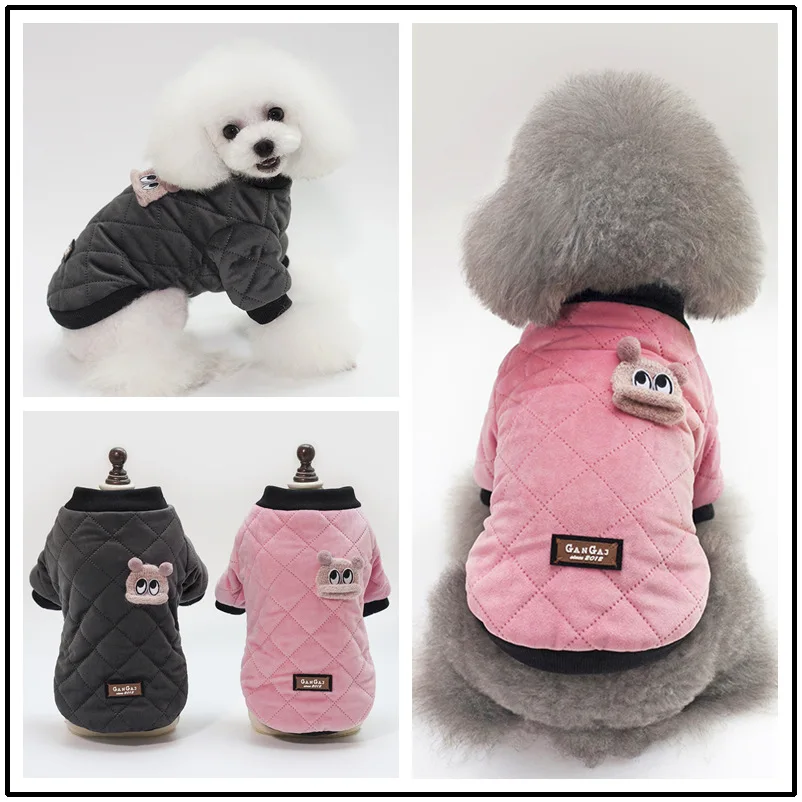 Фото Новинка 2018 толстая теплая одежда для маленьких собак пальто куртка милый костюм