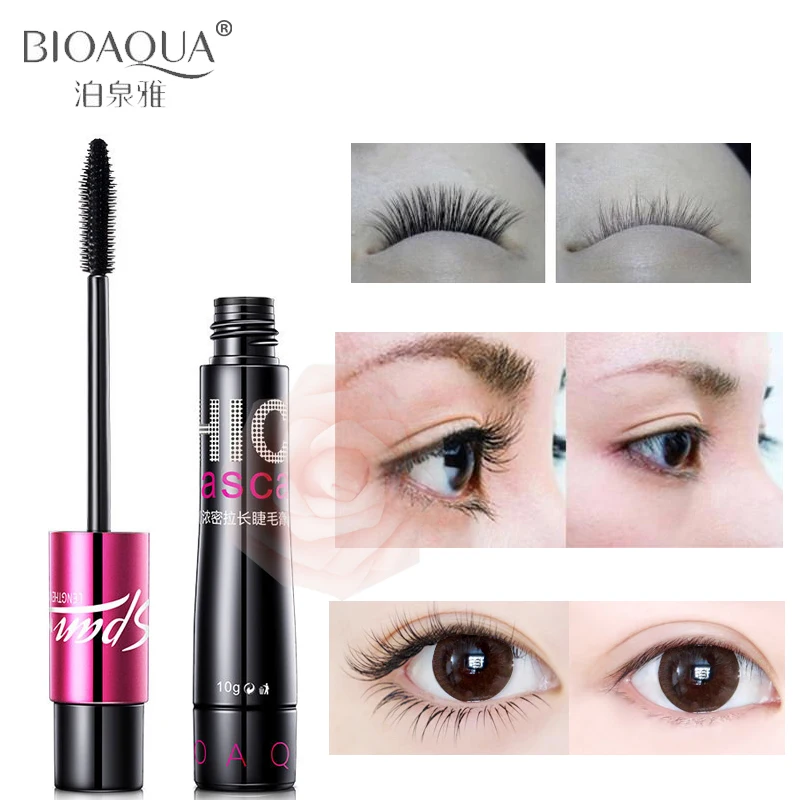 Черный макияж завивка толстая натуральная тушь для ресниц уход за ресницами