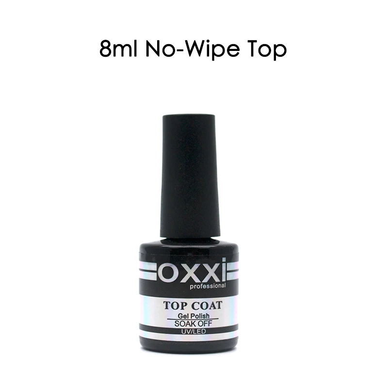 8ml-no-wipe top Oxxi яркий Гель-лак 8 мл Led УФ-гель для ногтей Полупостоянный Гибридный маникюрный лак для ногтей резиновое Базовое покрытие для ногтей - Цвет: 8ml-no-wipe top