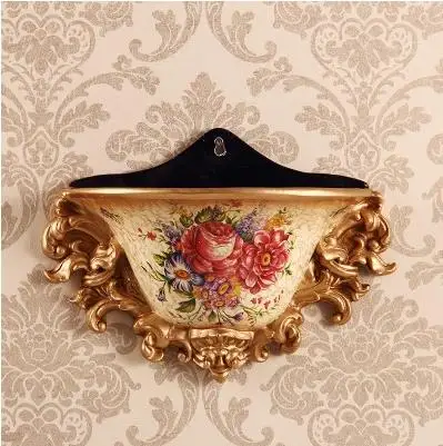Style 7 Ваза из смолы в американском стиле, фарфоровая висящая на стене, товары для украшения свадебного дома - Цвет: Style 7