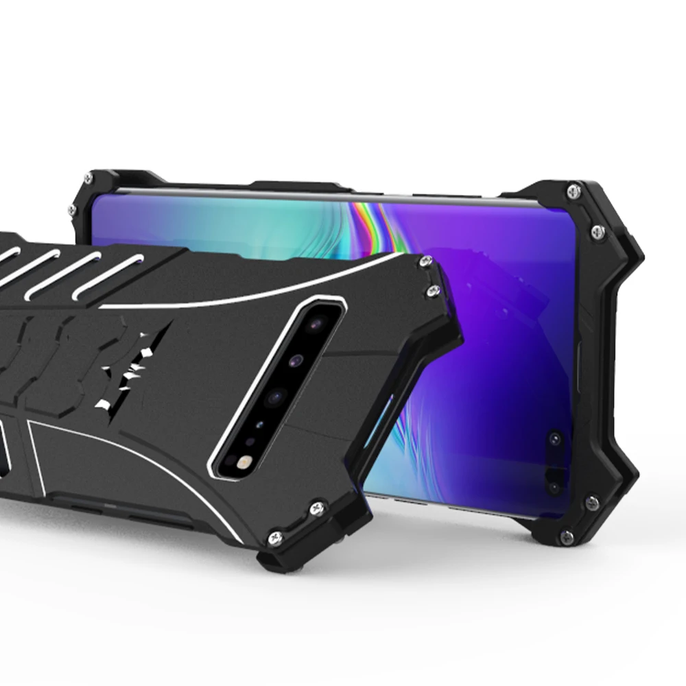 R JUST Роскошный Алюминиевый металлический чехол для телефона Samsung Galaxy S10 5G S10e