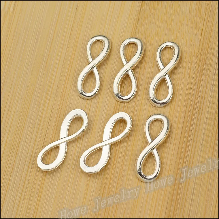 150 шт. очаровательный соединитель в виде символа бесконечности кулон из ярко