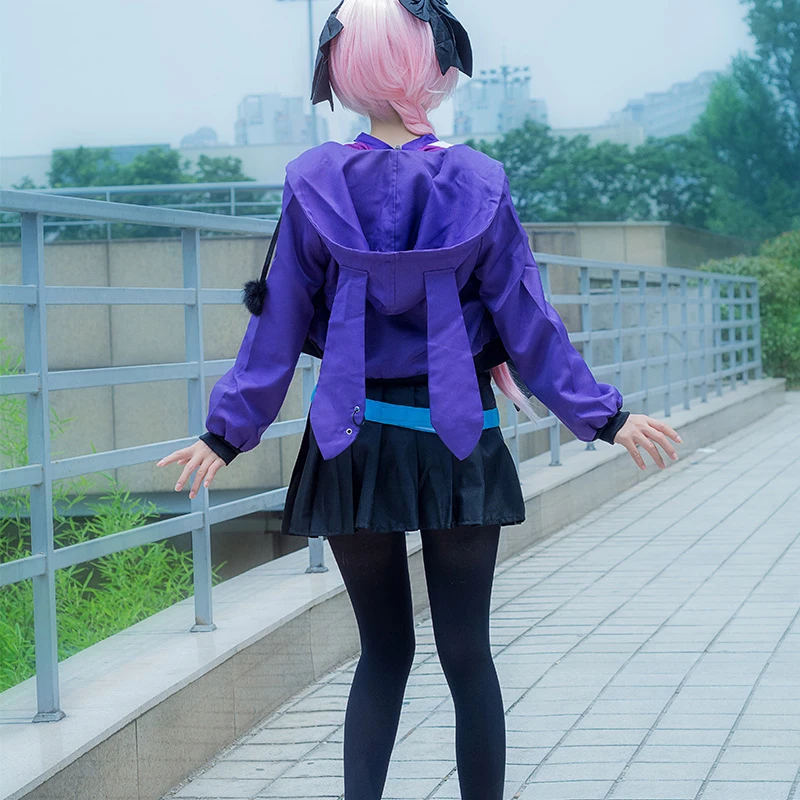 Liva girl Fate Apocrypha Astolfo костюмы для косплея женская фиолетовая куртка весеннее пальто