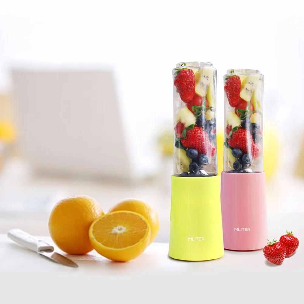 Один-Пресс мини личные Blender Портативный Sport Bottle соковыжималки молочный коктейль
