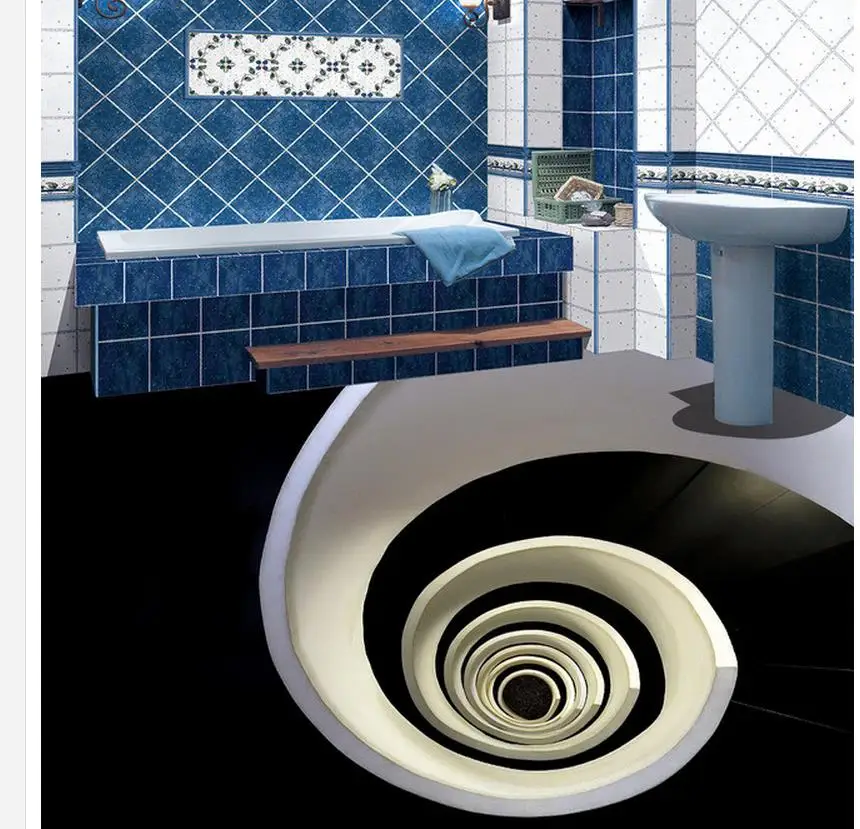 3d обои ПВХ украшения дома повернуть гостиная спальня 3D пол водостойкие для