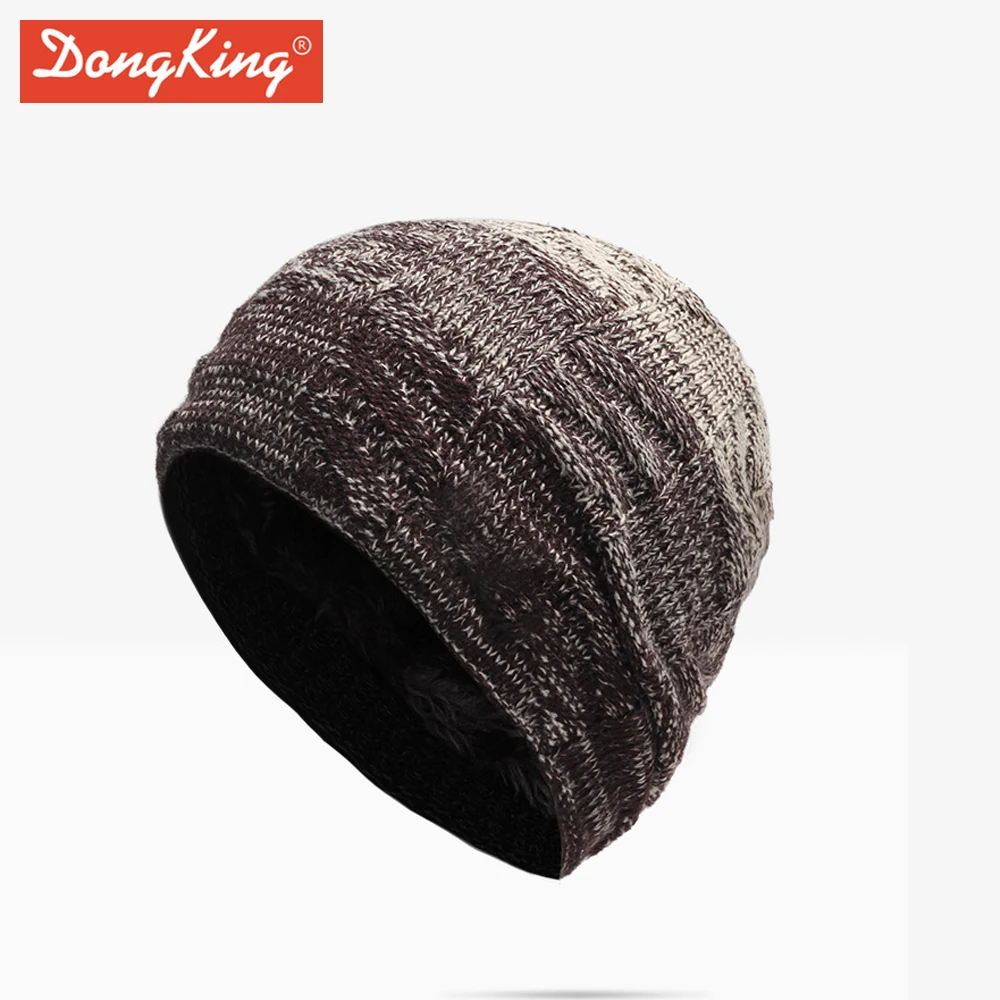 DongKing 2017 брендовая теплая зимняя шапка Унисекс Skullies Beanies шапки для женщин и мужчин
