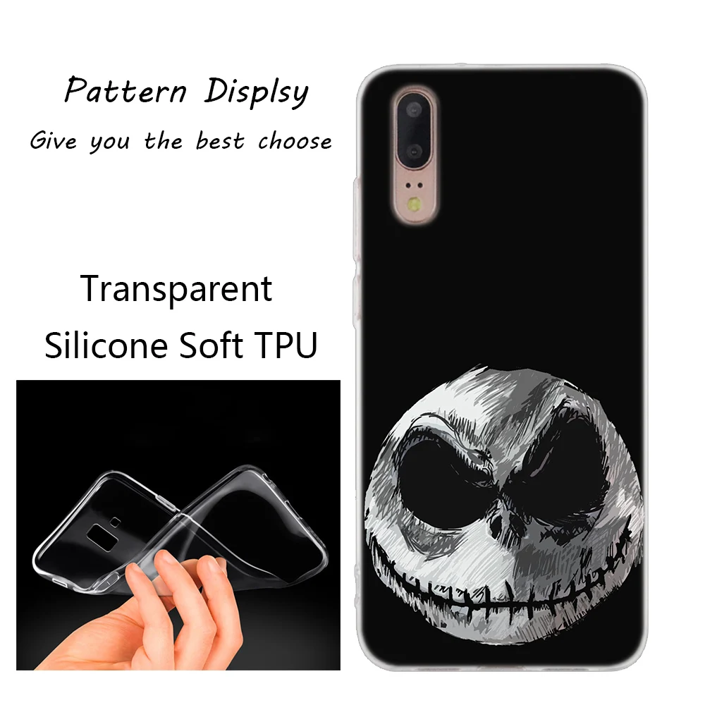 Мягкий силиконовый чехол Jack skellington для huawei P30 P20 P10 P9 P8 Lite P30 P20 Pro Mini P Smart Plus Модный чехол