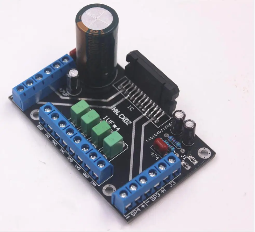 DC 12V TDA7388 четырехканальный 4x41 W аудио усилитель мощности плата BTL PC Автомобильный усилитель