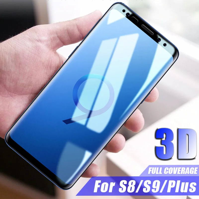Защитное 3d стекло с полным покрытием для galaxy s8 s9 plus samsung 8 s 9 защитная пленка экрана