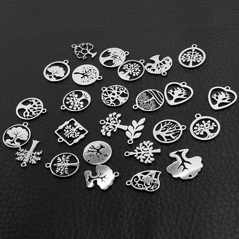 10 шт./лот металлические Плавающие Подвески из нержавеющей стали для