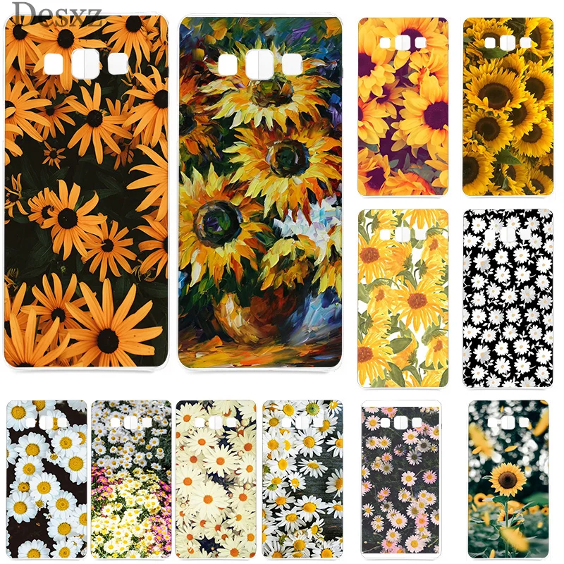 Чехол Daisy Sunflower для телефона Samsung Galaxy A5 A6 A8 Plus 2018 2017 J3 J5 J7 оболочка из мягкого ТПУ |