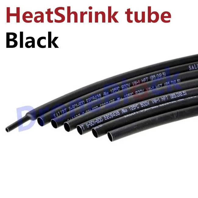 2 м/лот термоусадочная трубка черного цвета 1 мм 15 мм|heat shrink|colored heat shrink tubingblack tube |