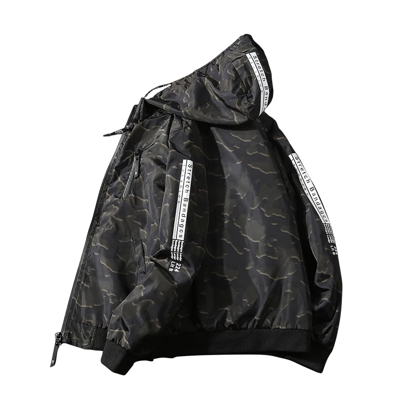 FGKKS мужские куртки камуфляжная куртка с капюшоном 2019 Мужская водонепроницаемая