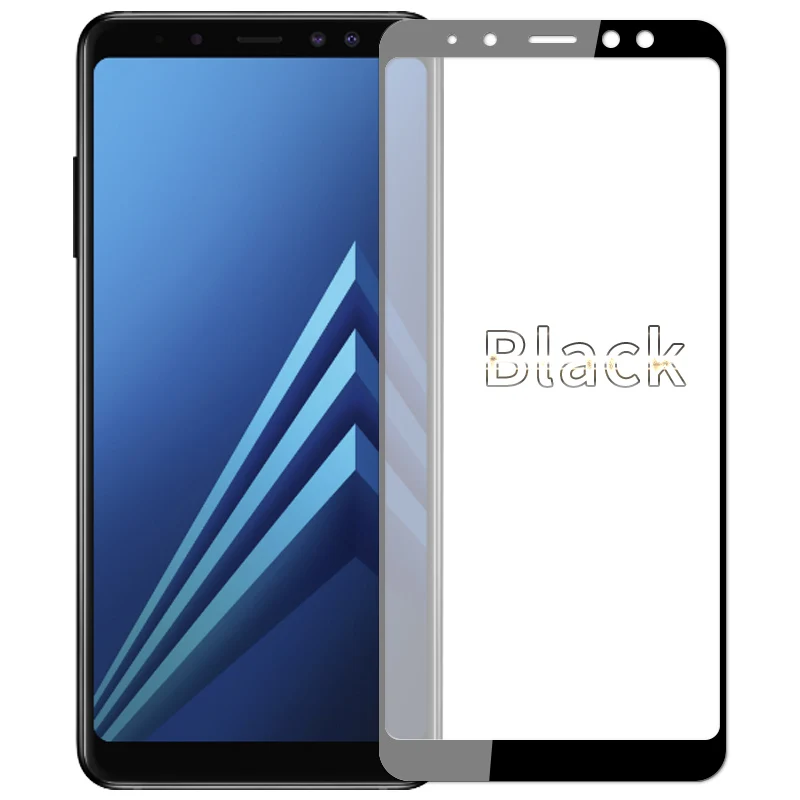 9H полное покрытие закаленное стекло для Samsung Galaxy A8 2018 защитный чехол экрана на A530