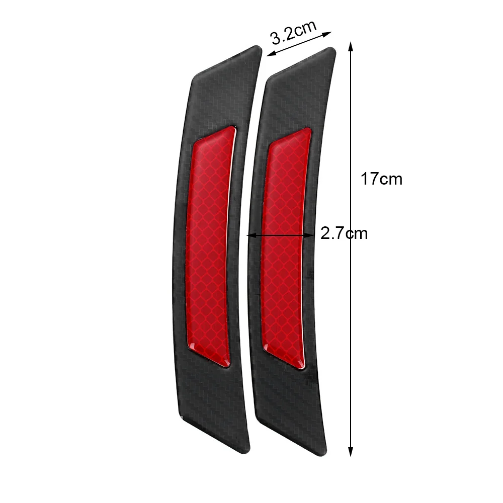 Колеса для бровей автомобильные отражающие наклейки углеродного волокна Защита