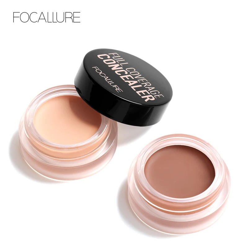 

FOCALLURE 7 Colors Full Cover Concealer Cream Makeup Primer Cover Foundation Base Lasting Oil Control Cream Concealer