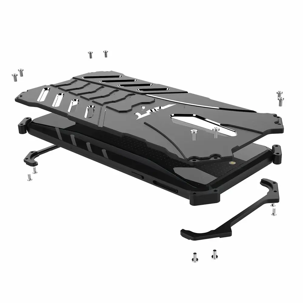 R-JUST для Xiaomi Черная Акула Helo задняя крышка чехол Armor пыль из металла Алюминий ЧПУ