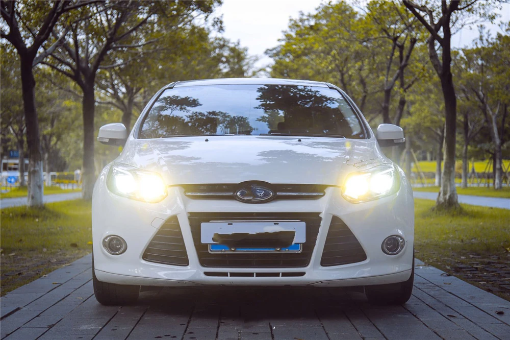 Автомобильный Стайлинг для Ford Focus фары 2012 2013 2014 Передняя светодиодная фара DRL