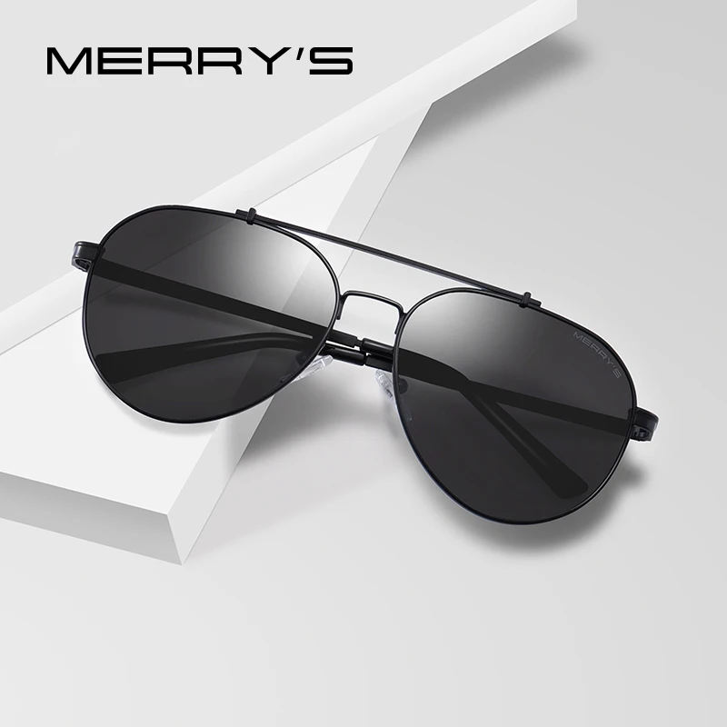 

Мужские Солнцезащитные очки-авиаторы MERRYS, классические поляризационные очки HD для вождения, степень защиты UV400, s8288
