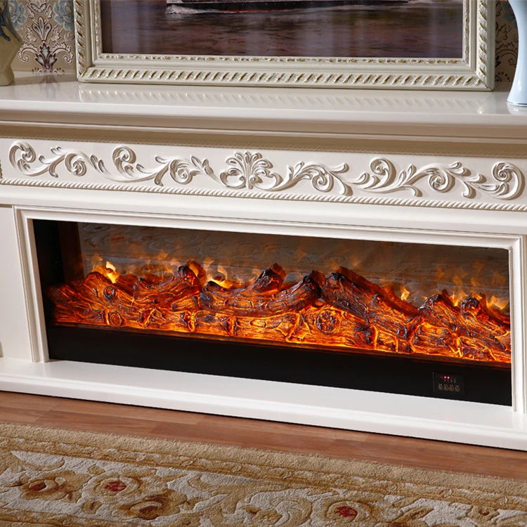Декор гостиной Теплый камин деревянный камин mantel W200cm Электрокамин вставной блок Светодиодный оптический искусственный пламя