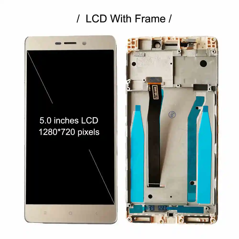 Полный ЖК-дисплей с рамкой для Xiaomi Redmi 3 S 3 S ЖК-дисплей Сенсорная панель дигитайзер сборка Redmi 3 Pro Prime ЖК-дисплей 5,0"
