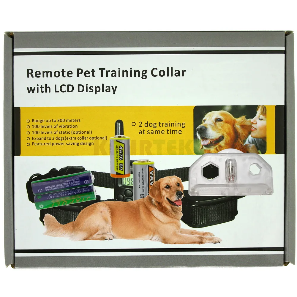 Ошейник для дрессировки собак с дистанционным управлением 300 метров ЖК дисплеем 2