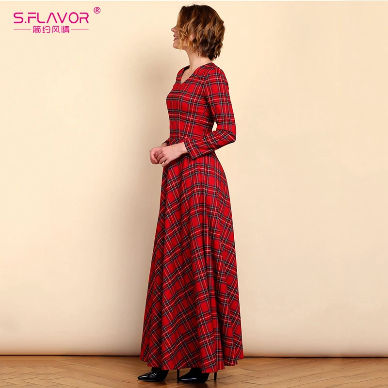 Southpire/женские летние вечерние платья в красную клетку элегантное винтажное