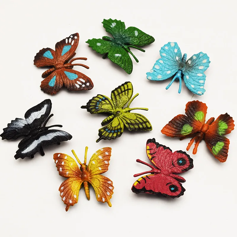 5xmini милая фигурка бабочки модель животного насекомых украшение для дома