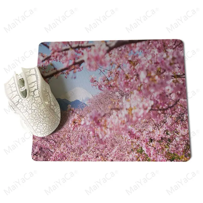 No Lock Edge25x29cm MaiYaCa дизайн Sakura Комфортный коврик для мыши игровой коврик для мыши размер для 180*220 200*250 250*290 дизайн коврик для мыши - Цвет: No Lock Edge25x29cm