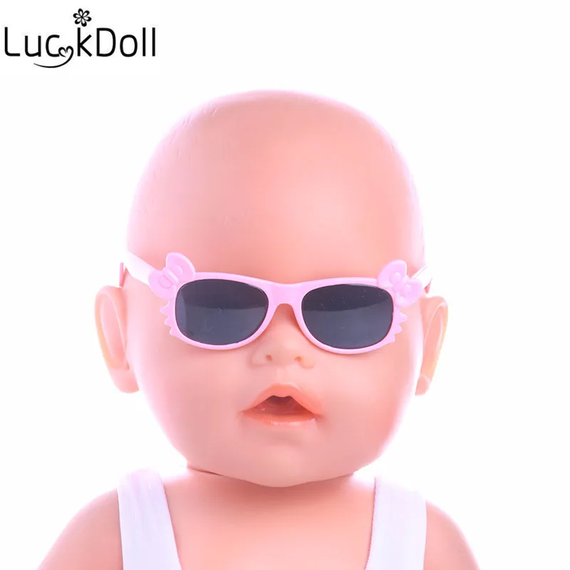 Солнцезащитные очки LUCKDOLL в форме бабочки подходят для кукол 43 см лучший подарок