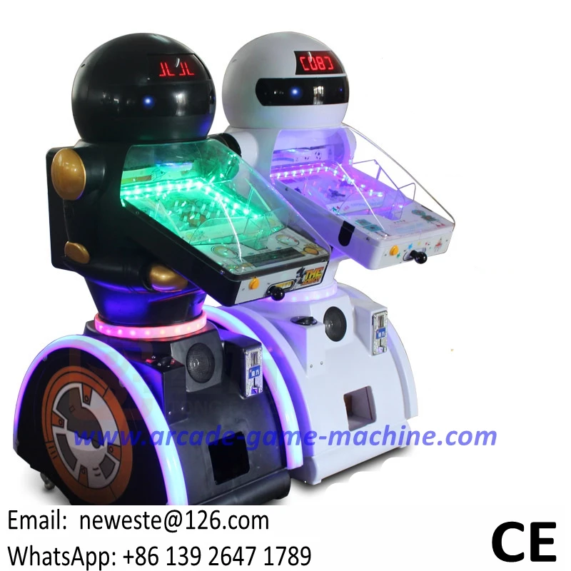 

Children Indoor Coin Operated Arcade Robot Pinball Game Machine