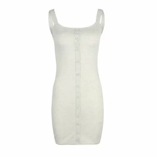 Женское летнее платье безрукавный Повседневный узкий тонкий средней длины