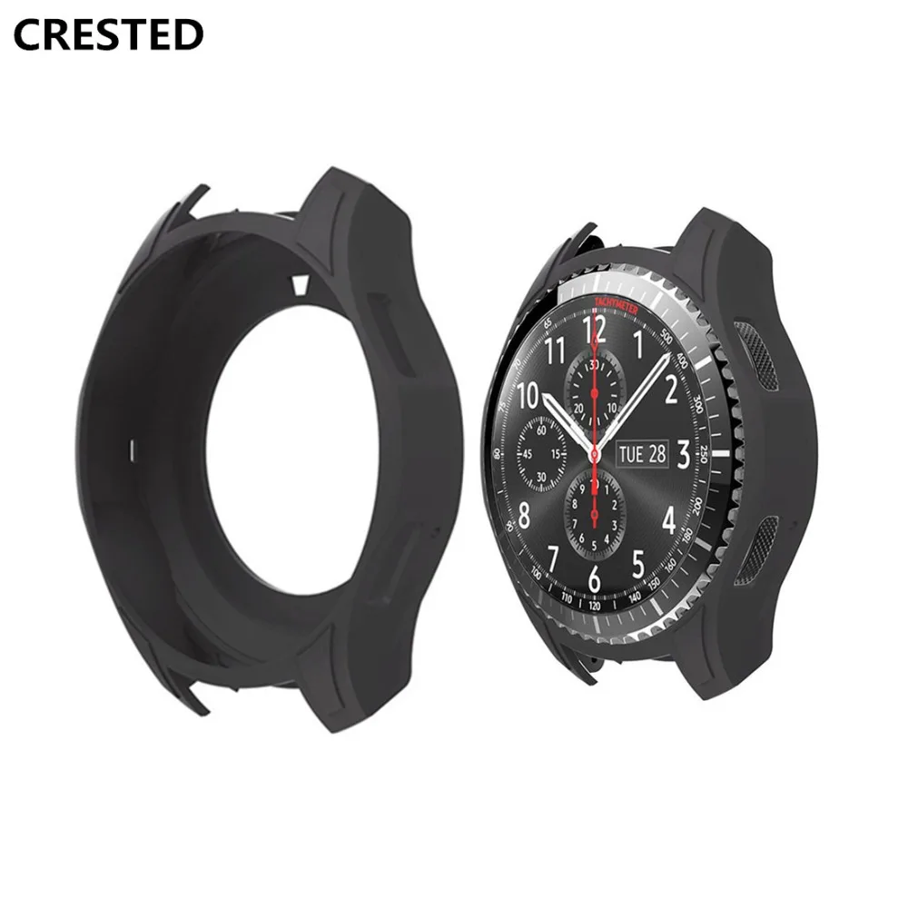 Защитный чехол для часов Samsung Gear S3 Frontier 22 мм smartwatch R760 силиконовый цветной рамка