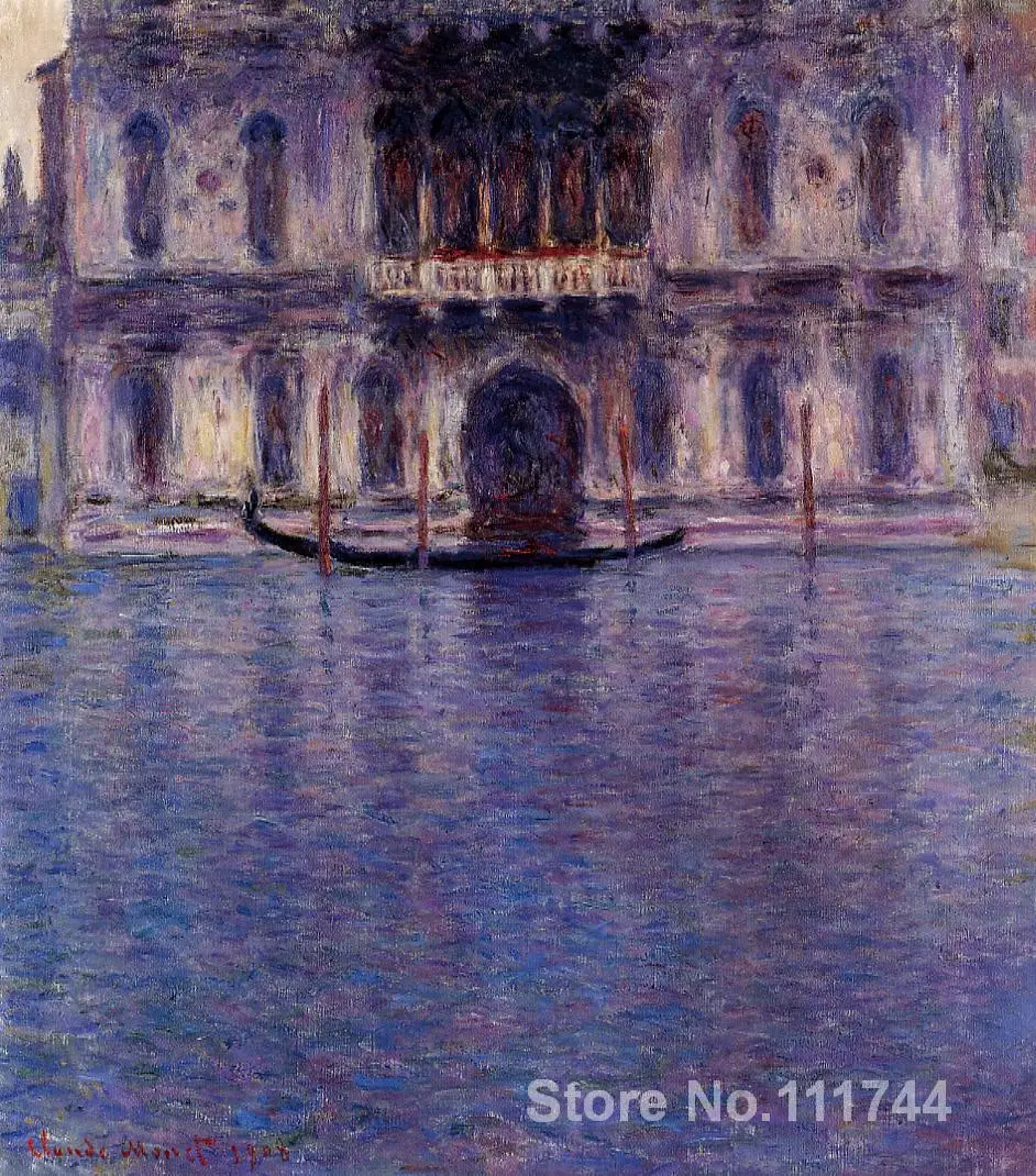 

oil painting of landscapes Palazzo Contarini 2 by Claude Monet art High quality Handmade
