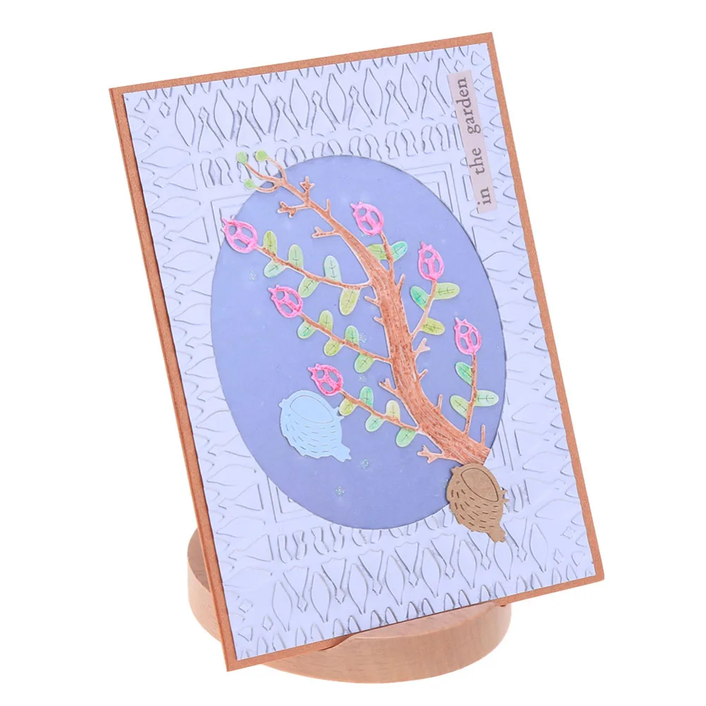 3 шт./компл. дерева птицы диалоговый ящик металлические штампы трафарет для