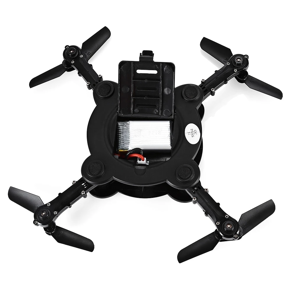 Upslon FQ17W мини складной карманный Дрон Квадрокоптер Wifi FPV камера 0.3MP 2 4G RC Вертолет