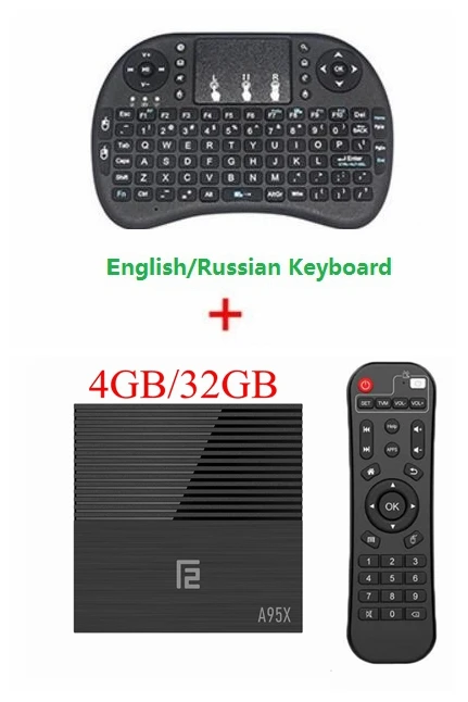 4GB 32GB I8 Keyboard 10 шт. A95X F2 Android 9,0 ТВ приставка Amlogic S905 X2 4 ГБ DDR3 64 Гб 2,4G/5G двойной WiFi USB3.0 BT4.2 4 к H.265 Смарт медиаплеер - Цвет: 4GB 32GB I8 Keyboard