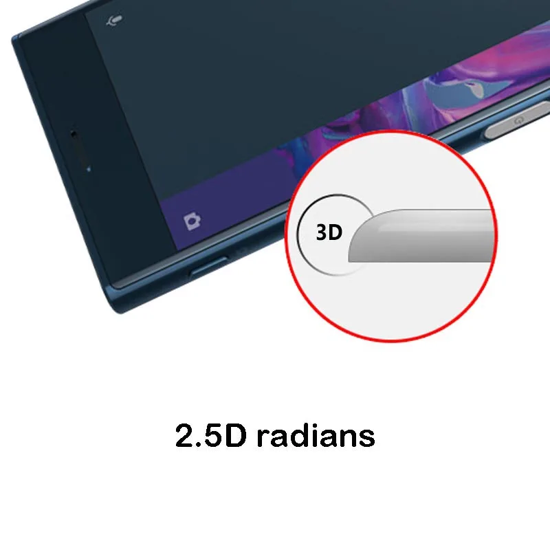 Vrurc 3D Curved edge Full Cover Tempered Glass Screen Protector For Sony Xperia XZ X Compact Protective Film XC | Мобильные телефоны
