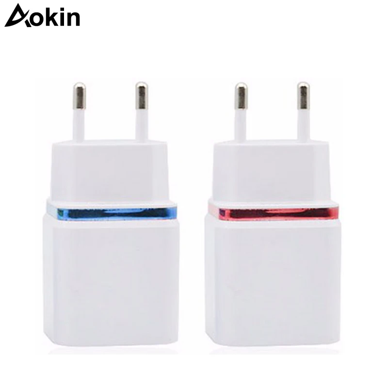 Aokin USB адаптер питания 4 порта зарядное устройство для планшета EU вилка зарядка