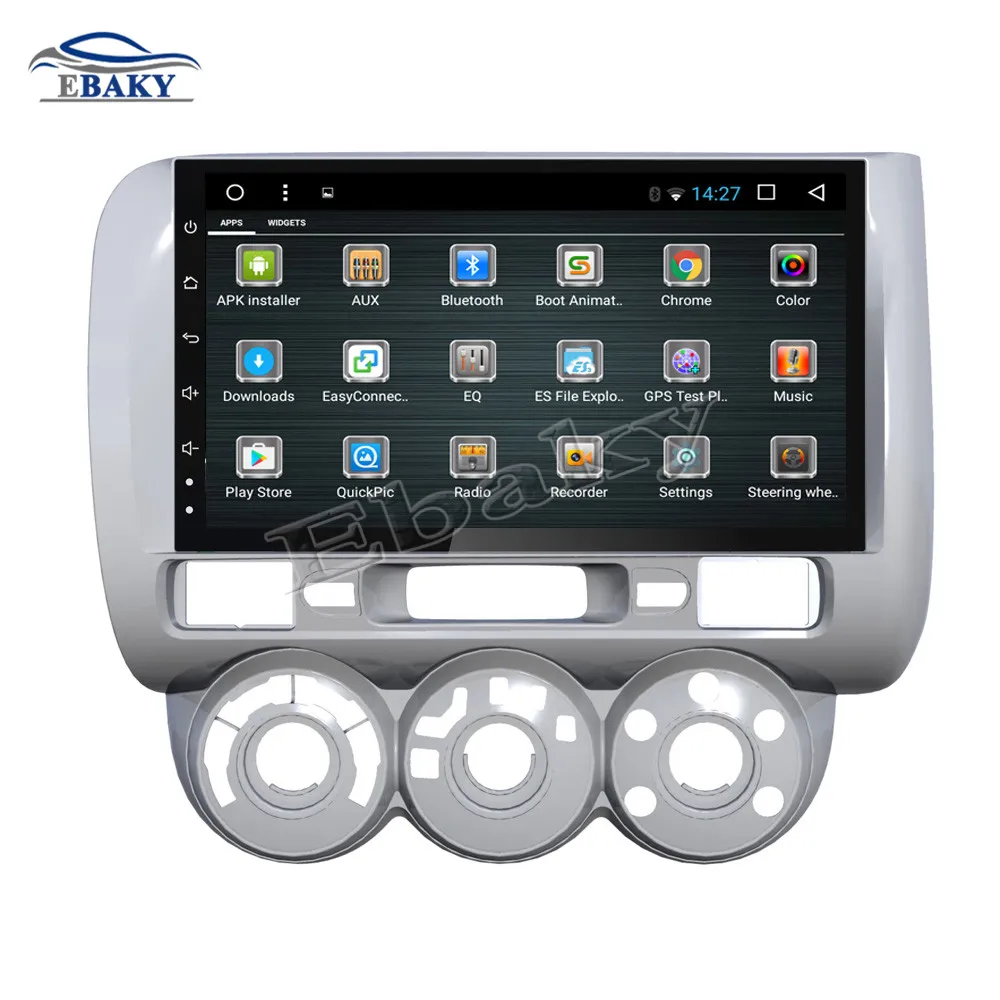 NaviTopia 9 дюймов 1 ГБ/2 ГБ 4 ядра/Octa core Android 7 1/8 Автомобильный DVD Радио для honda CITY 2005 2006 2007