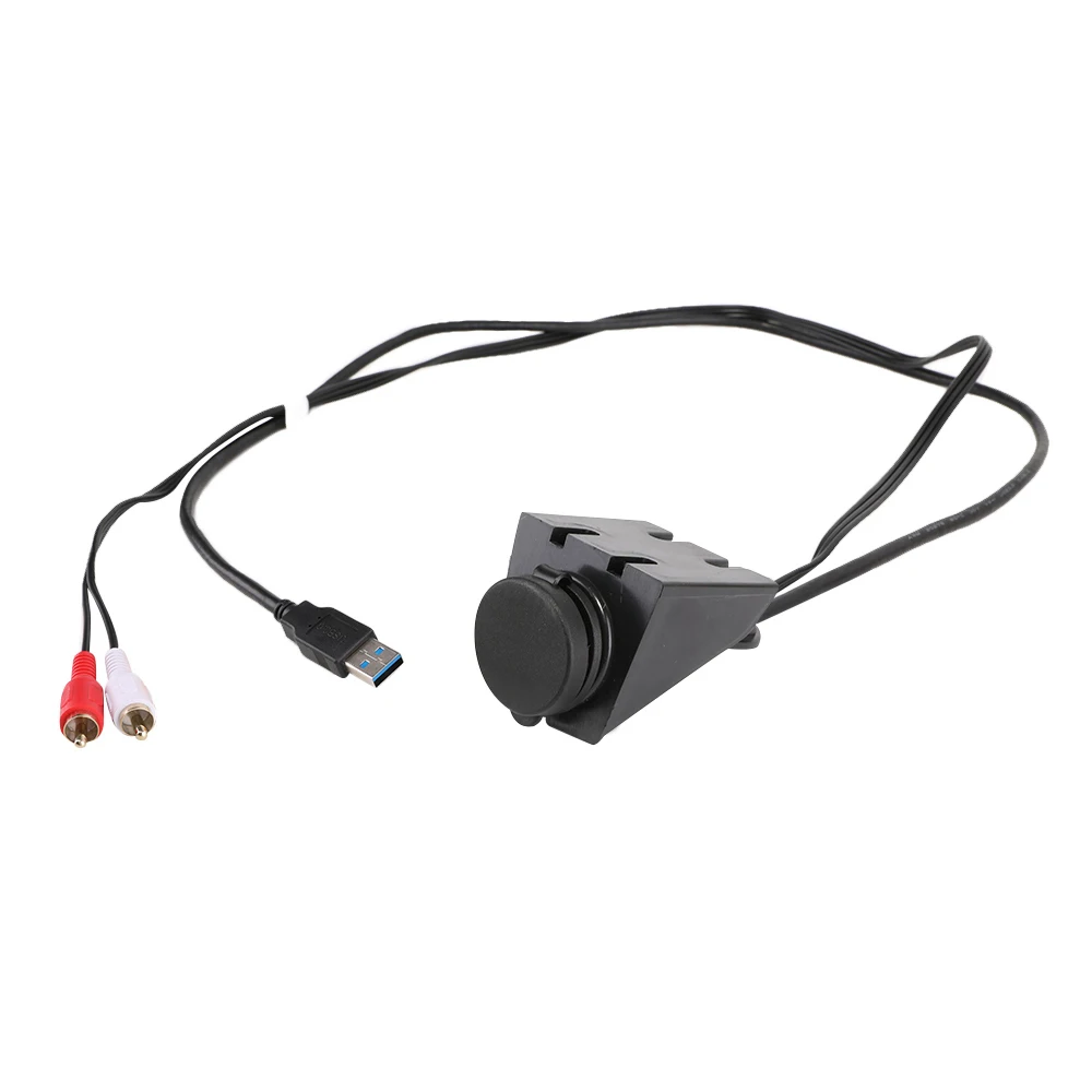 USB 3 0 штекер для женщин и 5 мм + 2 RCA Заподлицо Гнездо автомобиля мотоцикла|Кабели