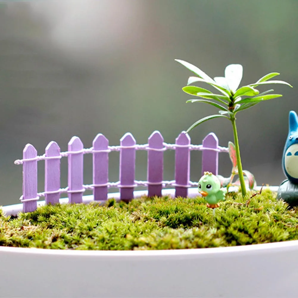 1 шт. миниатюрный маленький деревянный забор сделай сам Сказочный Сад Микро