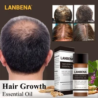 lanbena 20ml herb hair growth essence preventing hair loss liquid for woman men dense fast restoration hair care essential oil
