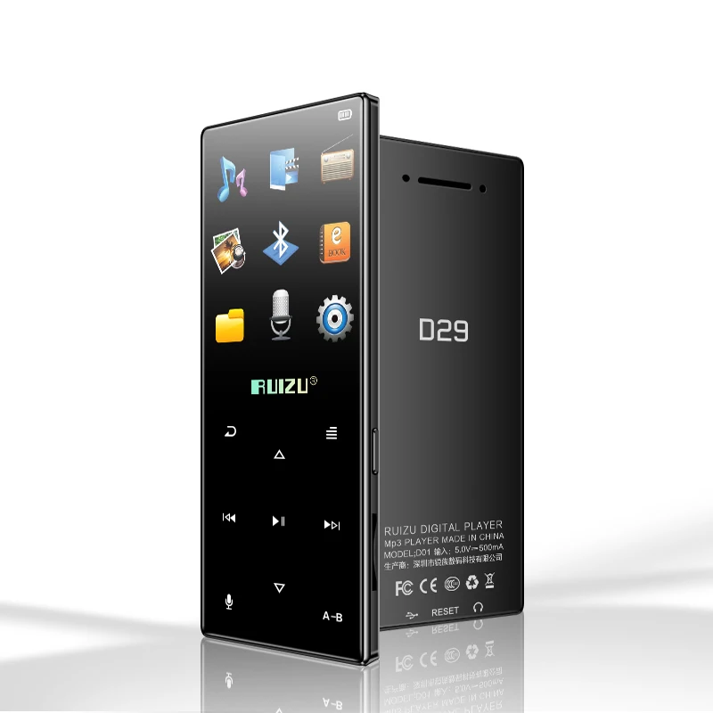 Оригинальный металлический MP3 плеер ruizu d29 без потерь HiFi музыкальный Портативный