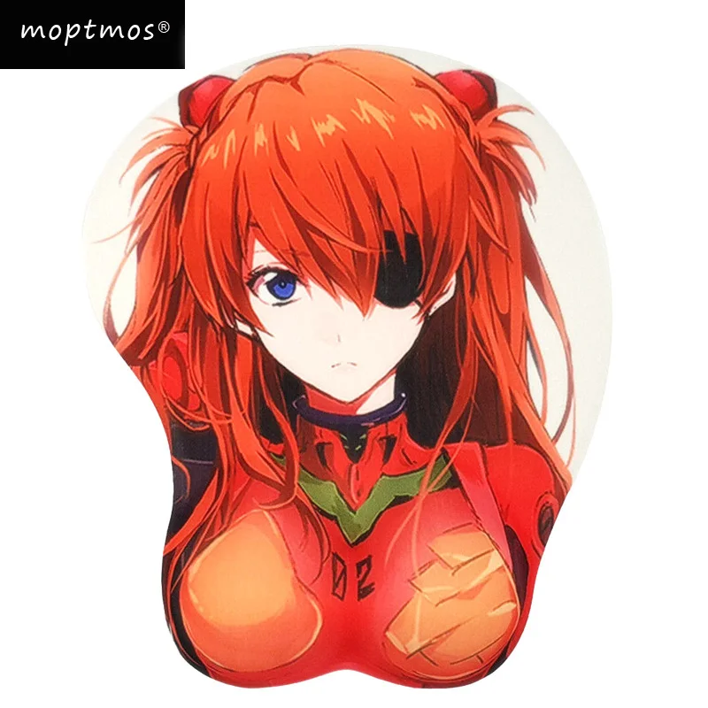 Аниме 3D коврик для мыши эргономичный коврик для мыши-Evangelion Soryu Asuka Langley In Red Plugsuit от Evangelion