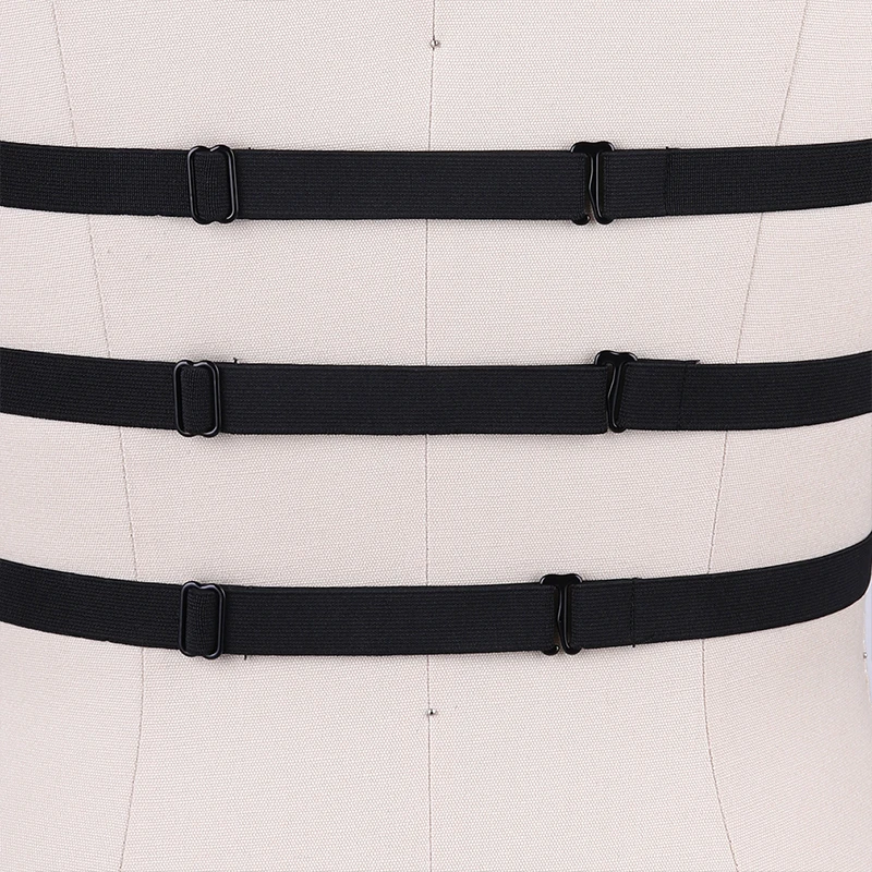 

Women Spike Body Harness Bra Black Elastic Strappy Bondage Lingerie Fetish Exotic Pastel Gothic Harness Belt Rave