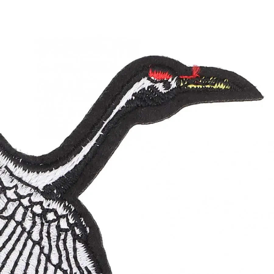 Кран Птица вышитые патч тканевая наклейка аппликация для рукоделия аксессуары